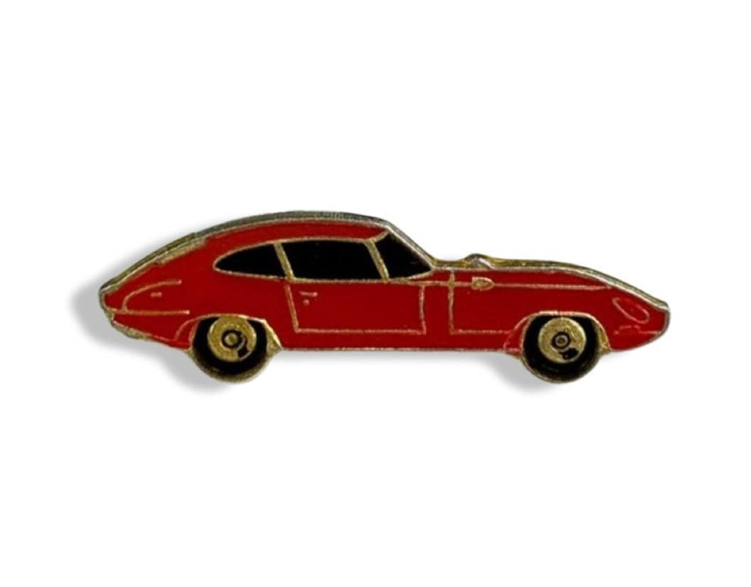 Vintage Rote Sportwagen Pin Gfit Für Auto Sammler Pinback Button Emaille Krawattennadel Von Retro Car von PinsAndSins