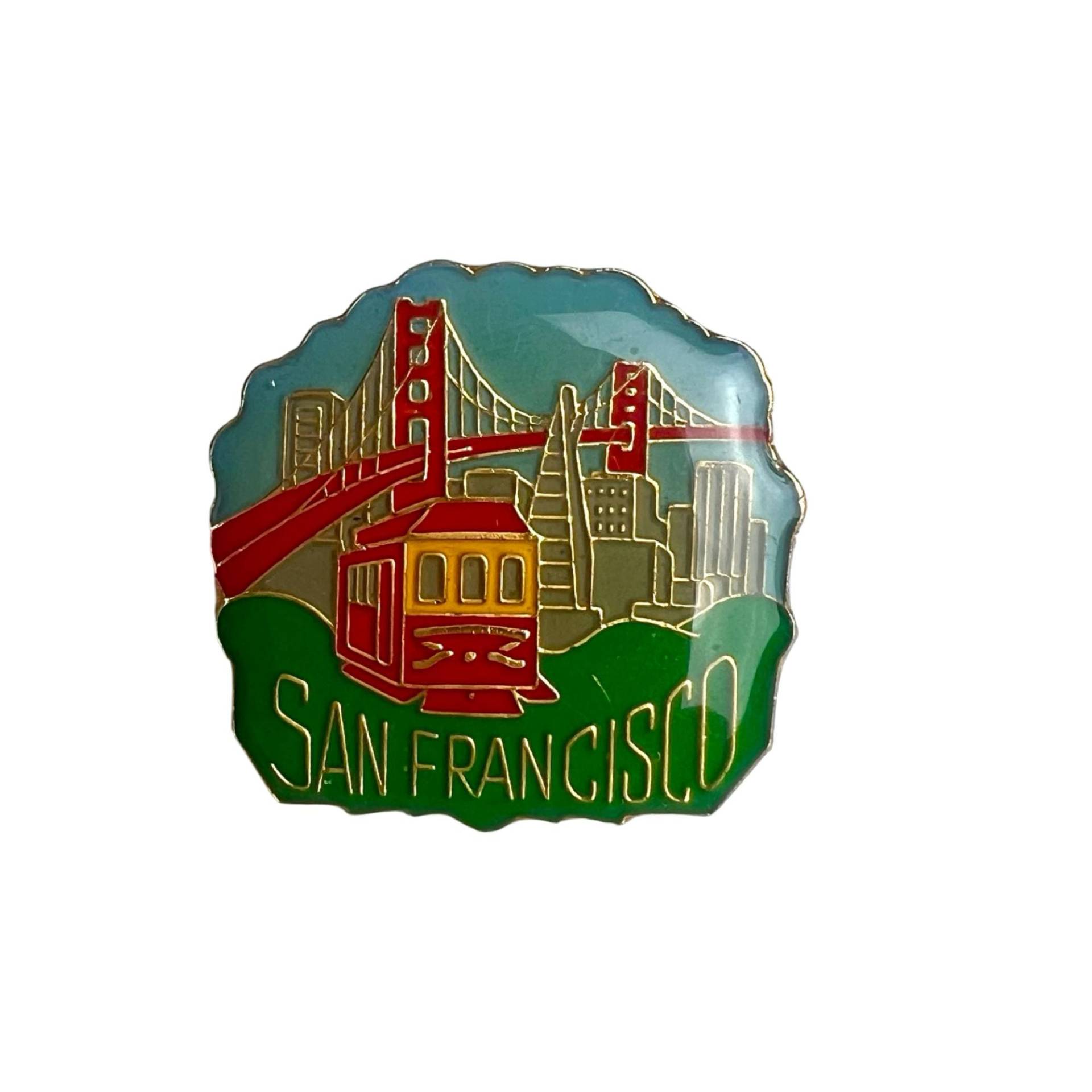 Vintage San Francisco Pin, Emaille Pins, Usa Bundesstaat Button von PinsAndSins
