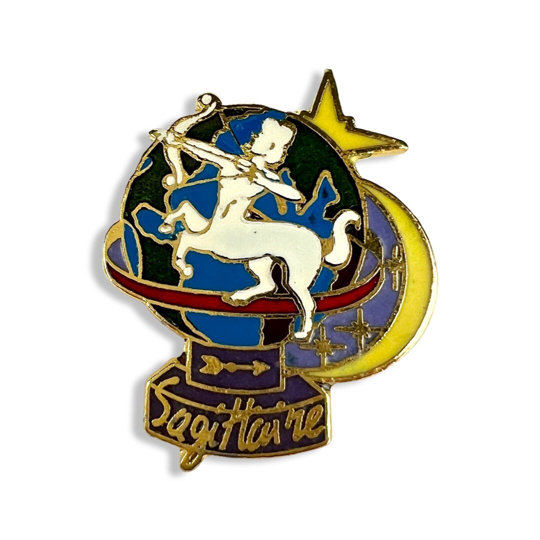 Vintage Schütze Sternzeichen Pin Astrologie Abzeichen von PinsAndSins