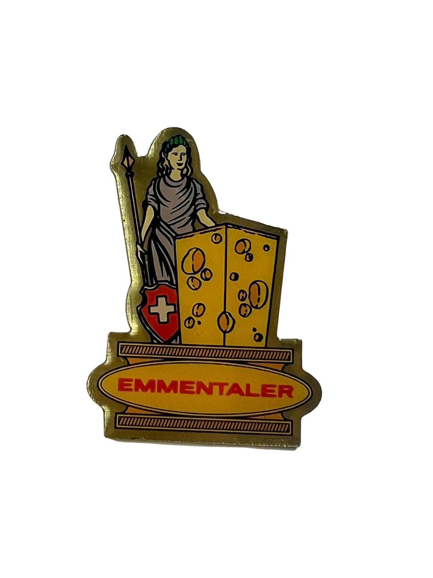 Vintage Schweizer Emmentaler Anstecker Souvenir Anstecker von PinsAndSins