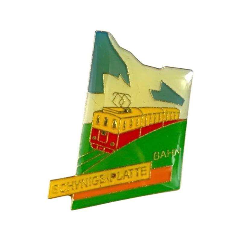 Vintage Schynige Platte Eisenbahn Pin Schweizer Zug Sammlerstück von PinsAndSins
