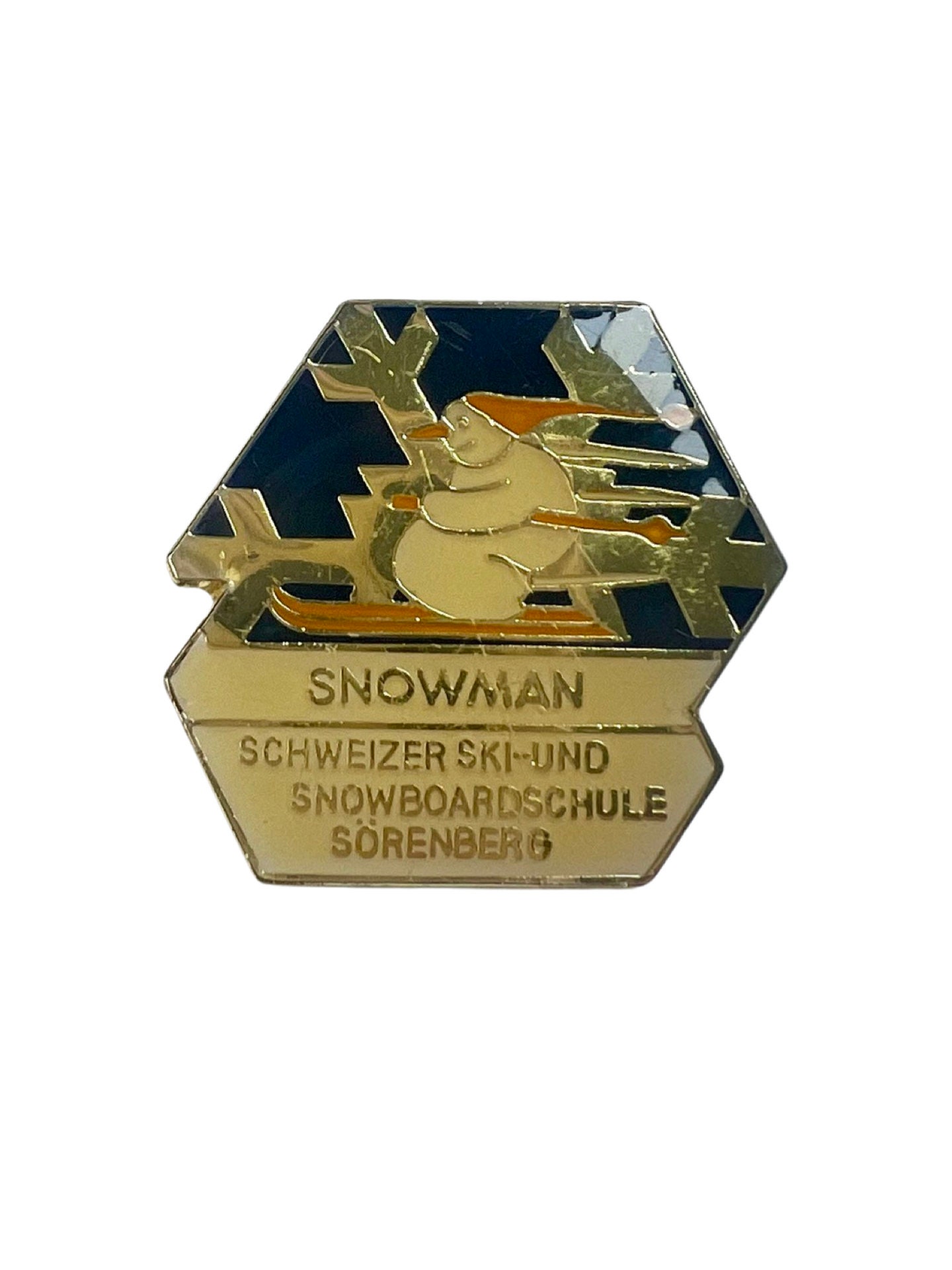 Vintage Skischule Sörenberg Pin Schweizer Alpen Retro Abzeichen von PinsAndSins
