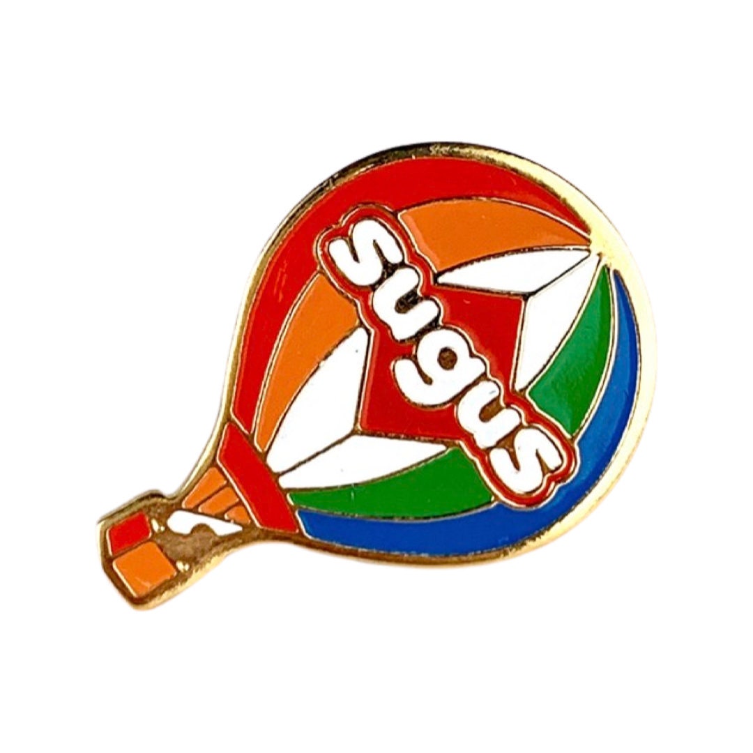 Vintage Sugus Heißluftballon Pin, Süßes Kleines Geschenk, Miniatur Essen Pin von PinsAndSins