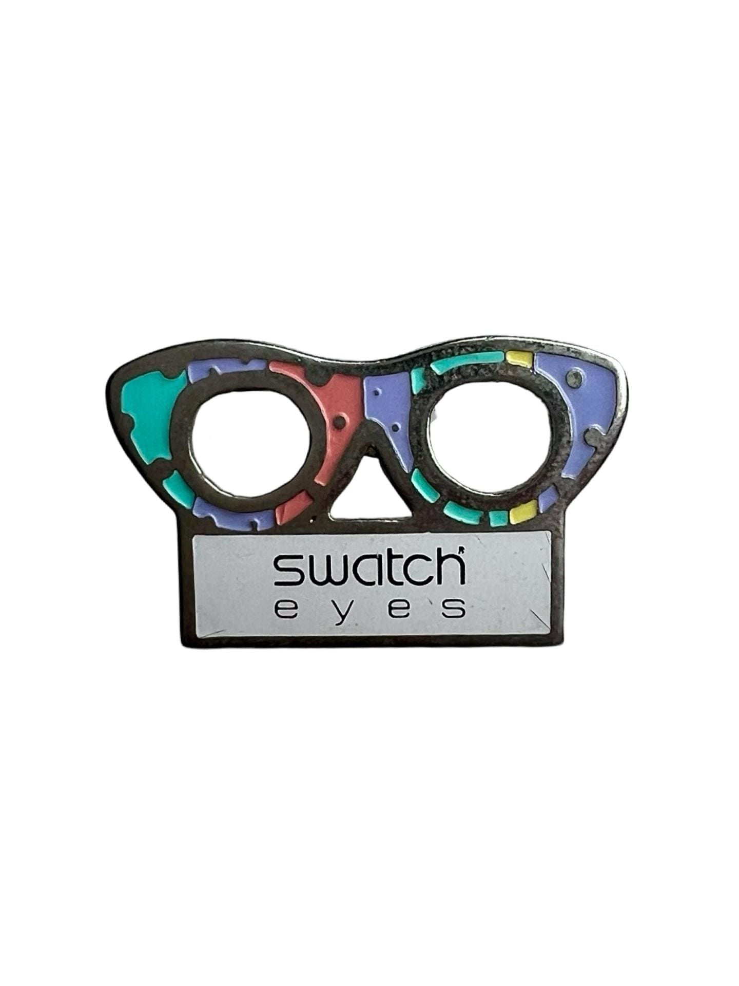 Vintage Swatch Augen Anstecknadel - Schmuck Der 80Er Jahre von PinsAndSins