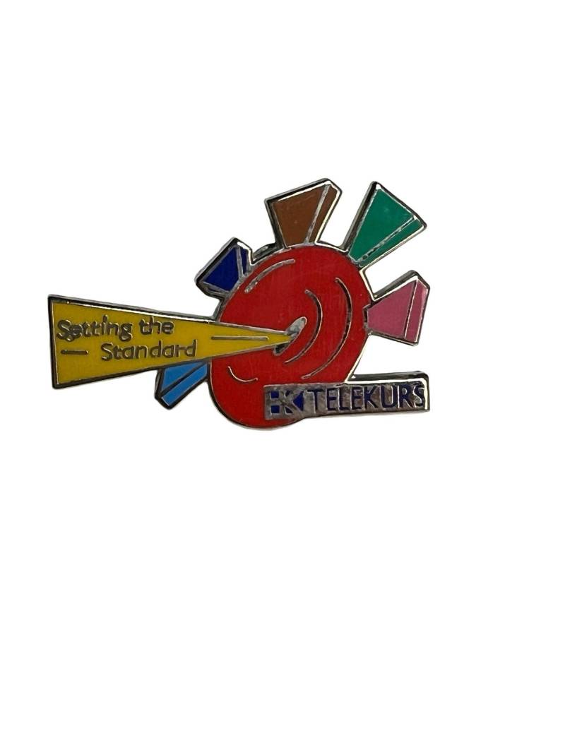 Vintage Telekurs Emaille Pin Computer Technik Abzeichen von PinsAndSins