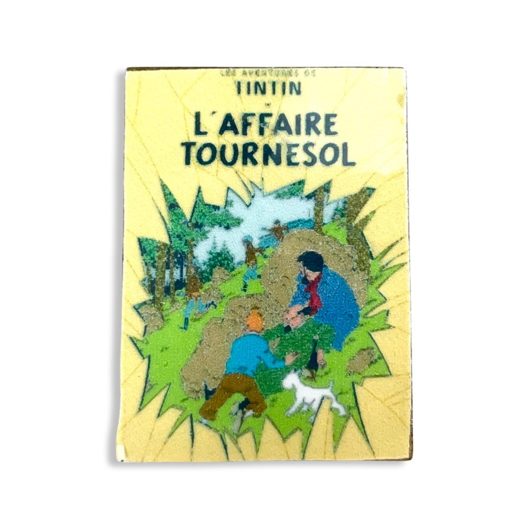 Vintage Tintin Calculus Affäre Anstecknadel - Hergé French Cartoon Badge von PinsAndSins