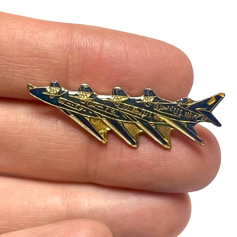 Vintage Us Navy Blue Angels Flugzeug Usa Emaille Pin, Geschenk Für Piloten von PinsAndSins