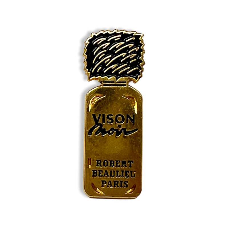 Vintage Vison Moin Parfüm Flasche Anstecker Robert Beaulieu Paris Vintage Vison Moin Parfüm Flasche Anstecker Robert Beaulieu Paris von PinsAndSins