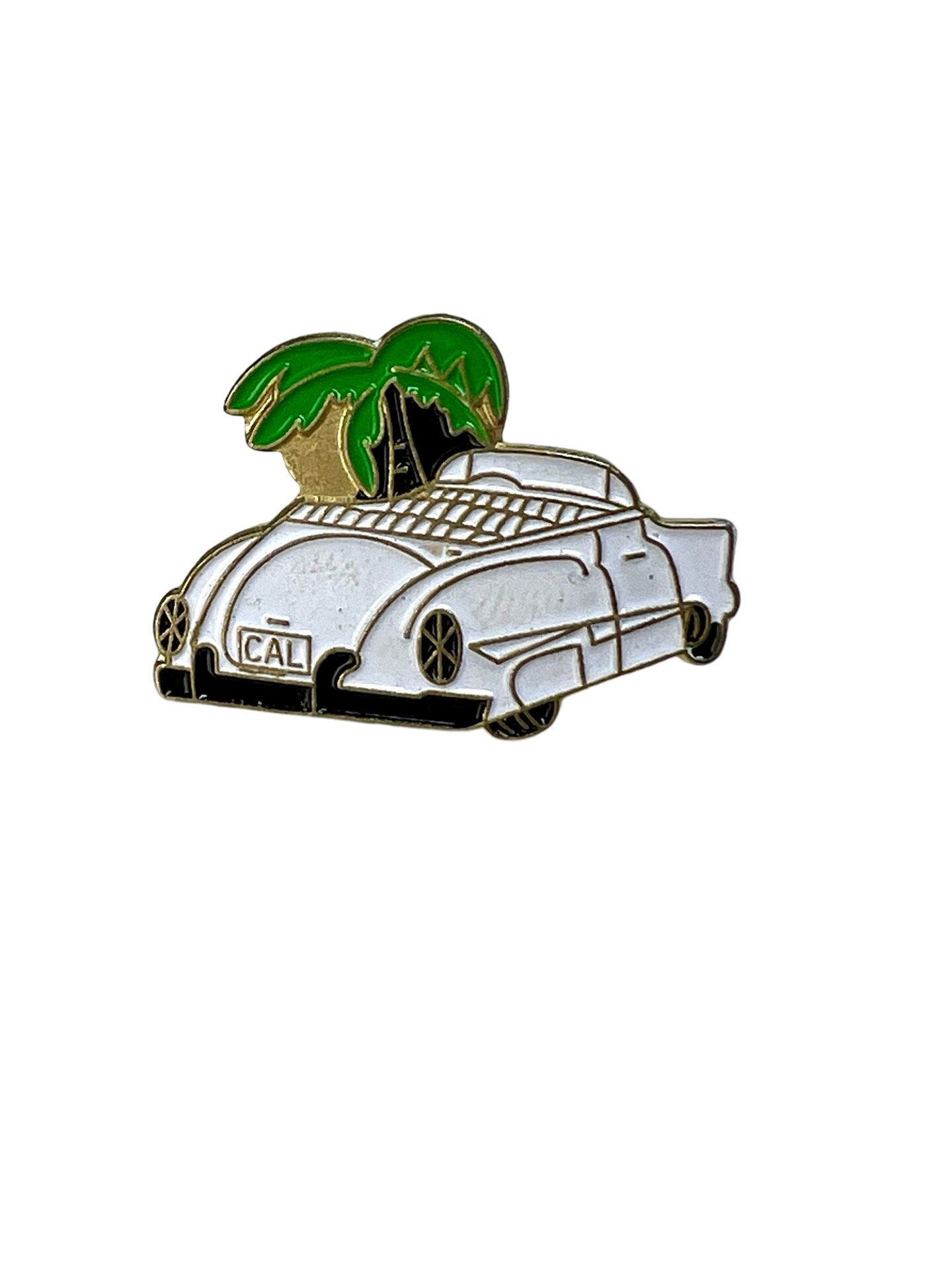 Vintage Weiße Cabrio-Anstecknadel Vintage Weiße Cabrio-Anstecknadel von PinsAndSins