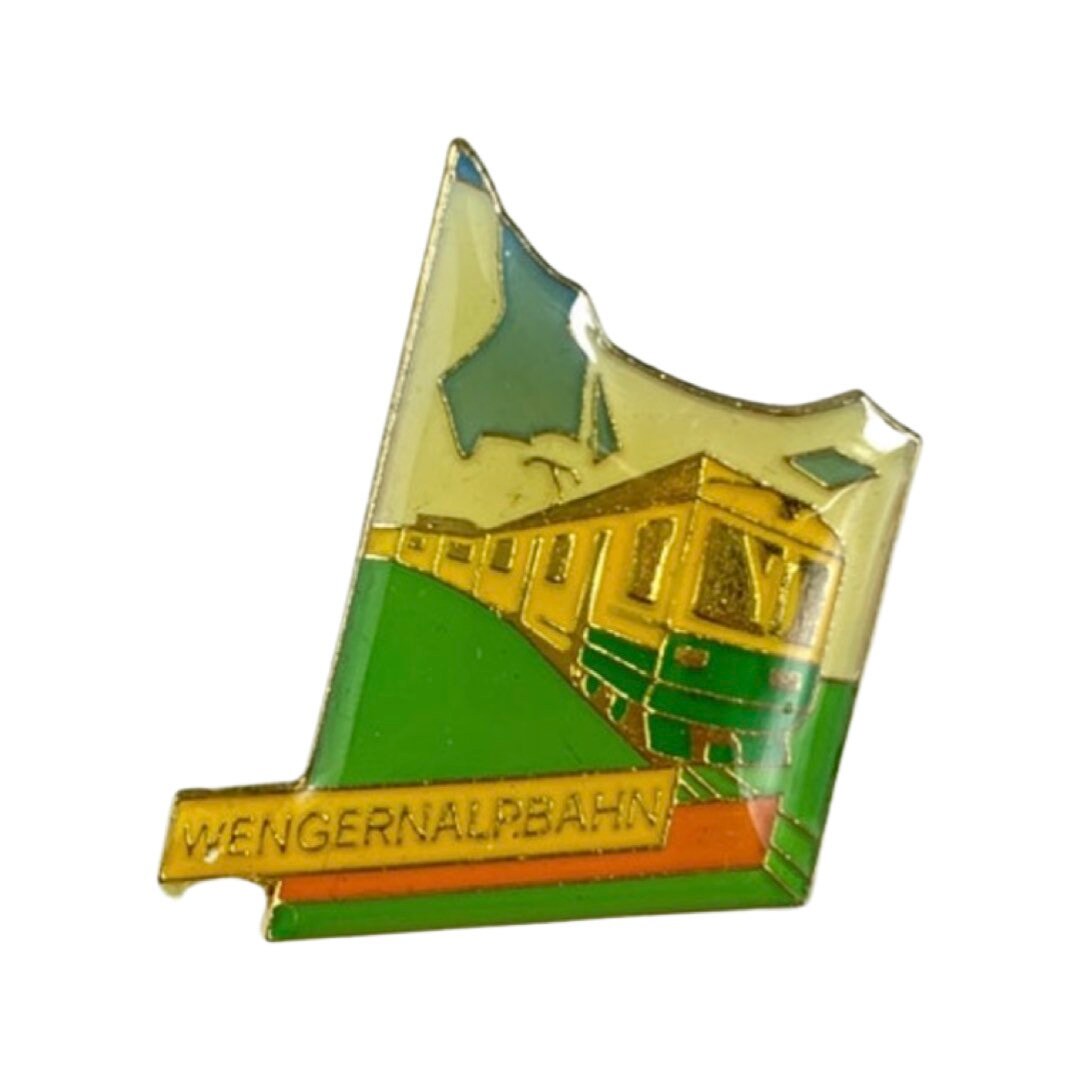 Vintage Wengernalpbahn Eisenbahn Pin Schweizer Sammler Geschenk von PinsAndSins