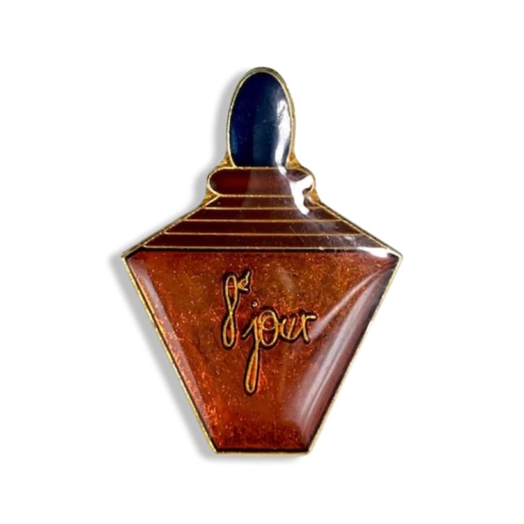 Vintage Yves Rocher 8E Jour Pin Parfümflasche Brosche von PinsAndSins
