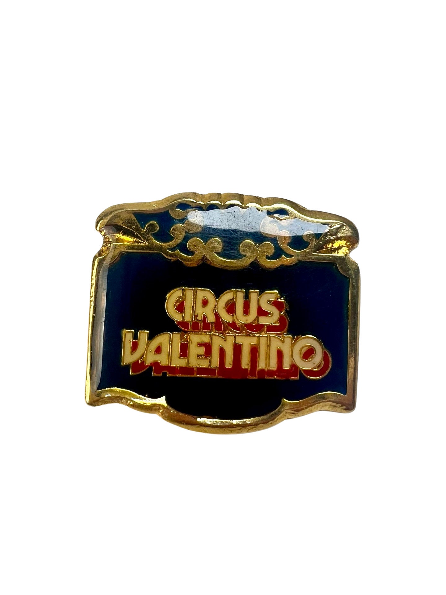Vintage Zirkus Pin, Valentino Krawattennadel, Circuscore Schmuck, Geschenk Für Fan Sammler, Pinback Button Hut Und Jacke von PinsAndSins