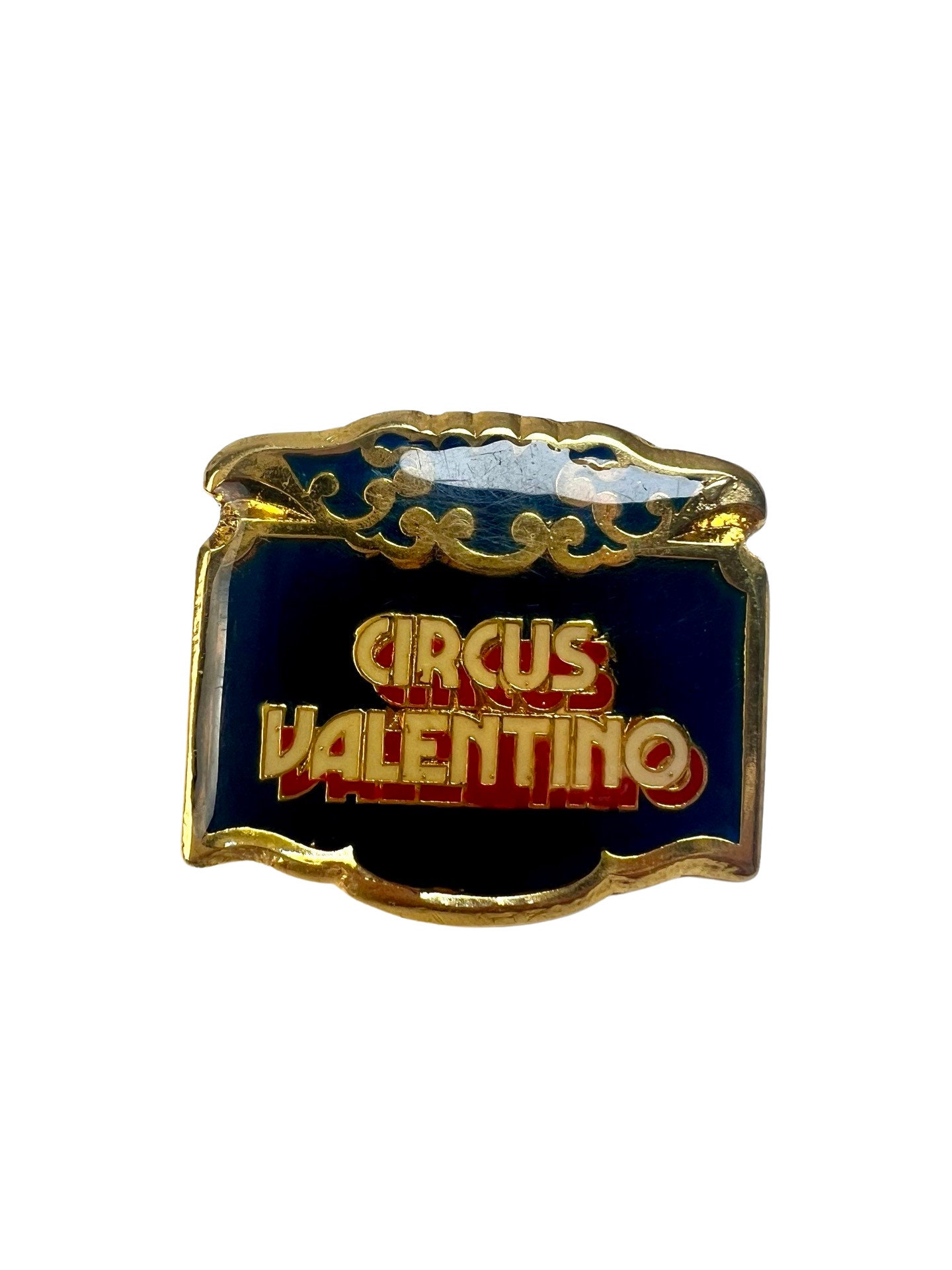 Vintage Zirkus Valentino Pin Circuscore Sammler Pinback von PinsAndSins