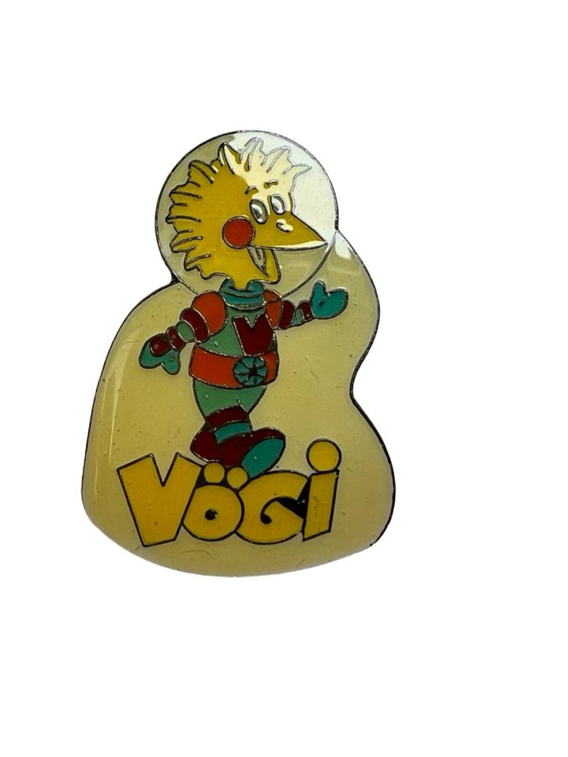 Vögi Anstecknadel, Vintage Schweiz Cartoon Pin, Schweizer Geschenk Für Kind von PinsAndSins