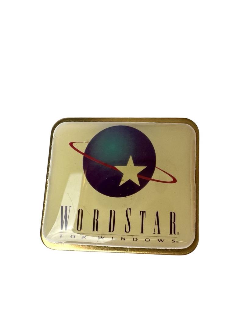 Wortstern Für Windows Emaille Pin 80Er 90Er Jahre Technik Geschenk von PinsAndSins