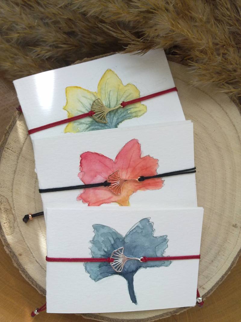 Makramee Armband Ginkgo Blatt, Personalisierbar, Benutzerdefiniert, Glücksbringer Talisman Makramee Armband Ginkgo Blatt, Personalisierbar, Benutzerdefiniert, Glücksbringer Talisman von PinselzauberDE