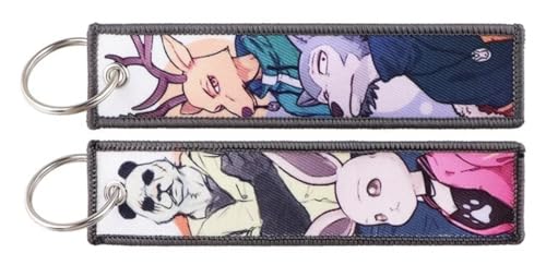 Pinstant Beastars Beast Stars Anime Manga Schlüsselanhänger Schlüsselanhänger Ring, gemischt, 5.1 x 1.2 inches von Pinstant