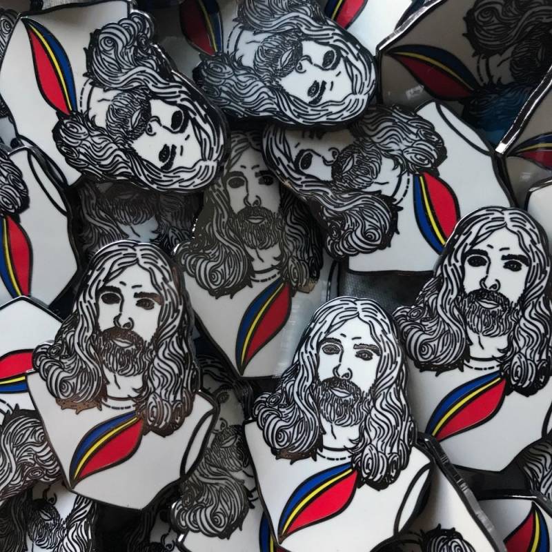 Sculptbot Breakbot Hard Emaille Pin - Daft Punk Ed Banger Disco Mj Captain Eo Skulptur Büste Anstecknadel Zubehör von Pintallica