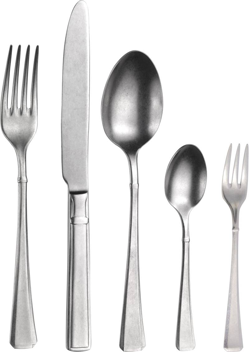 PINTINOX Besteck-Set "Leonardo Stone Washed", (Set, 30 tlg.), Optik stonewashed von Pintinox