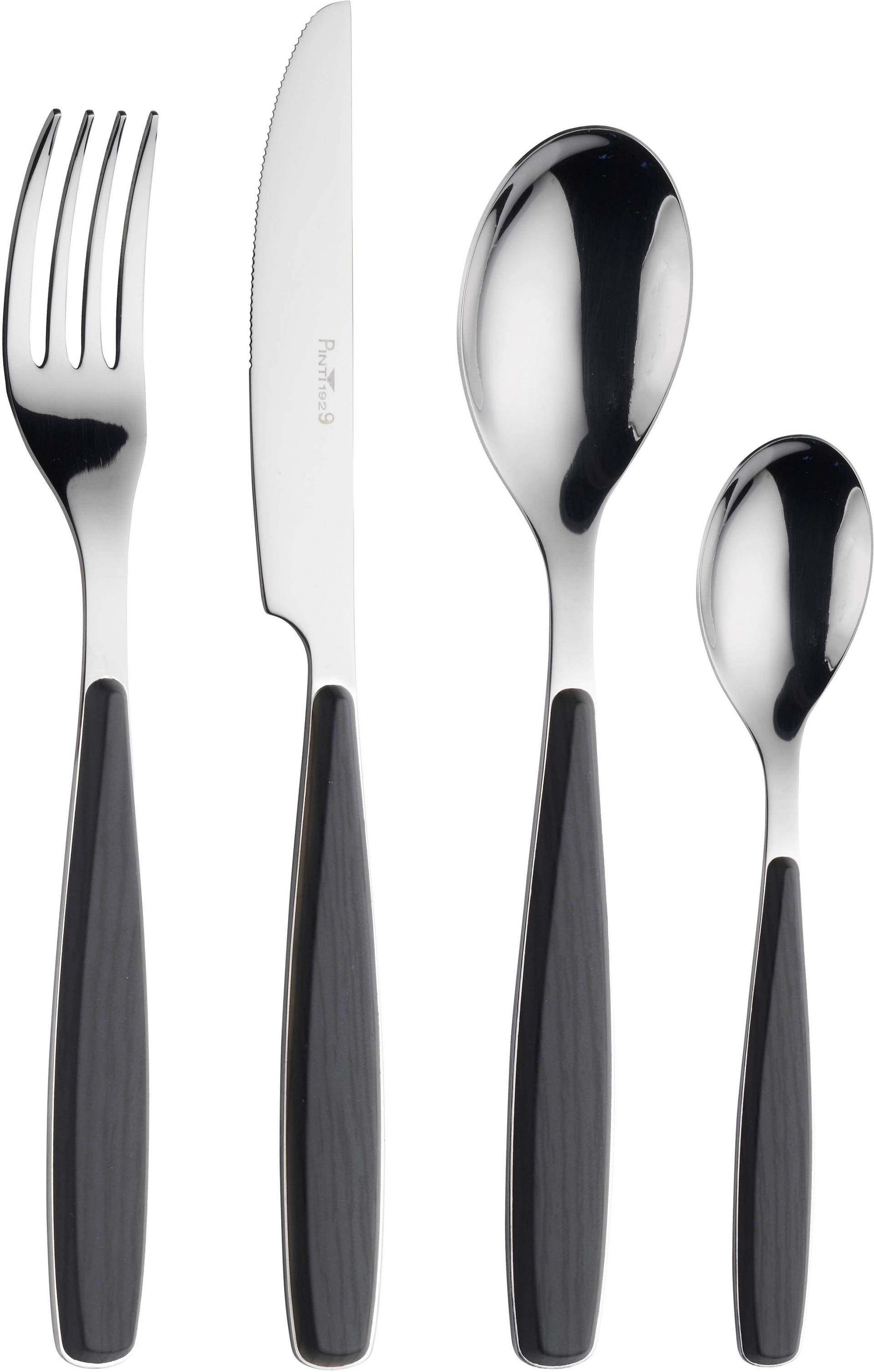 PINTINOX Besteck-Set "Riva" mit Kunststoffgriff in Holz-Optik von Pintinox