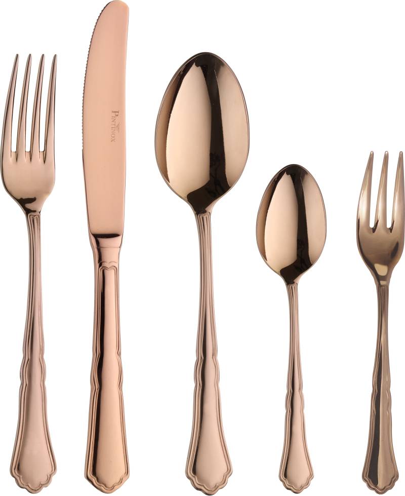 PINTINOX Besteck-Set "Settecento Treasure Bronze" Optik Bronze PVD Beschichtung von Pintinox