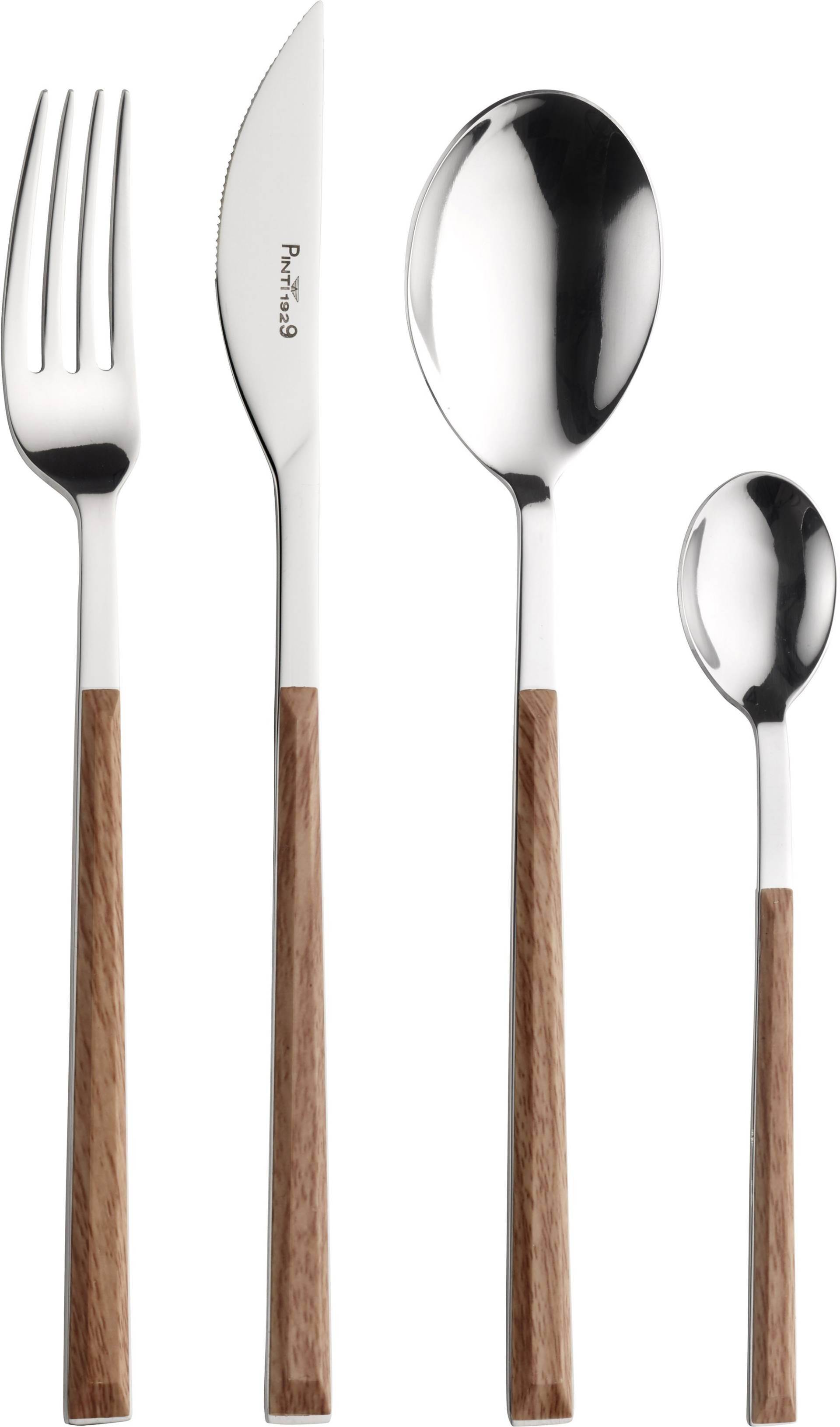 PINTINOX Besteck-Set "Sushi" mit Kunststoffgriff in Holz-Optik von Pintinox