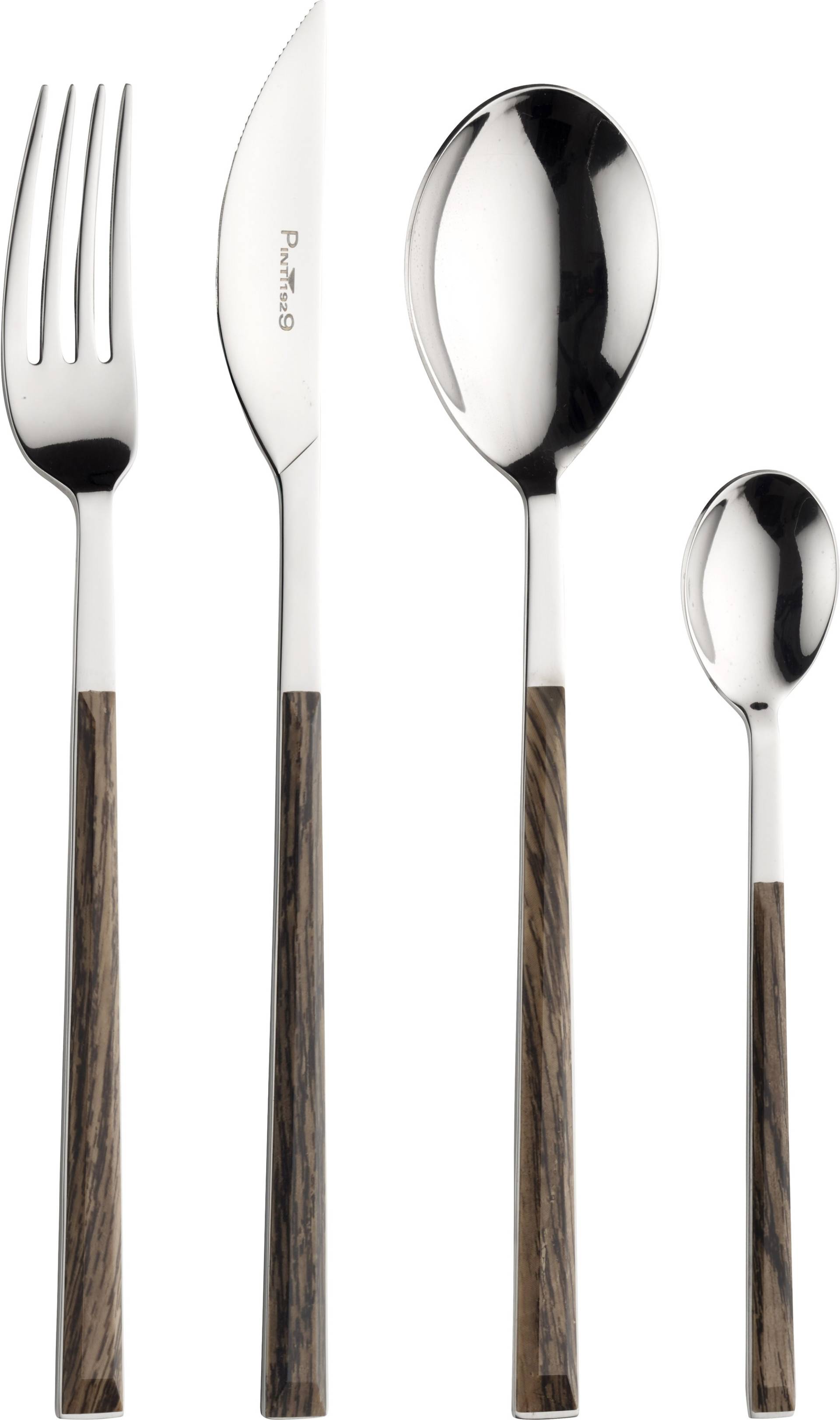 PINTINOX Besteck-Set "Sushi" mit Kunststoffgriff in Holz-Optik von Pintinox