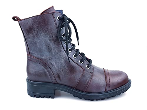 Pinto Di Blu Damen 79849 Combat Boot, Bordeaux, 39 EU von Pinto Di Blu