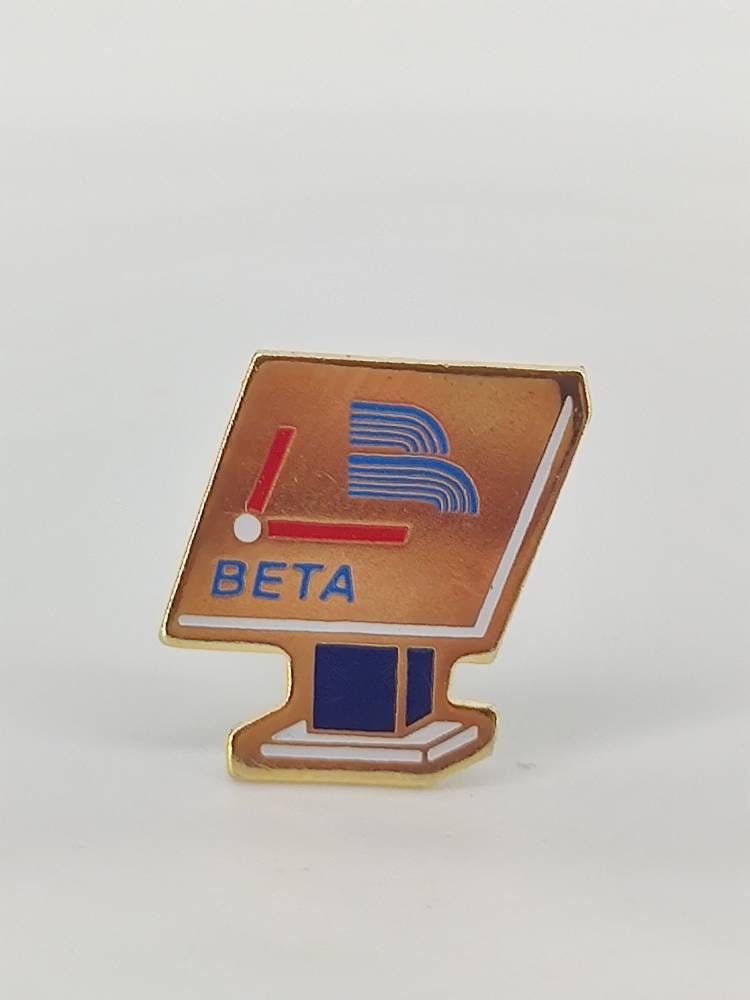Beta Computermonitor Vintage Emaille Pin Anstecker, Pc von PintopiaPintopia
