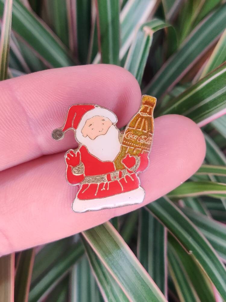 Coca Cola Weihnachtsmann Vintage Emaille Pin Abzeichen, Weihnachtsmann, Cola Coca Cola Weihnachtsmann Vintage Emaille Pin Abzeichen, Weihnachtsmann, Cola von PintopiaPintopia