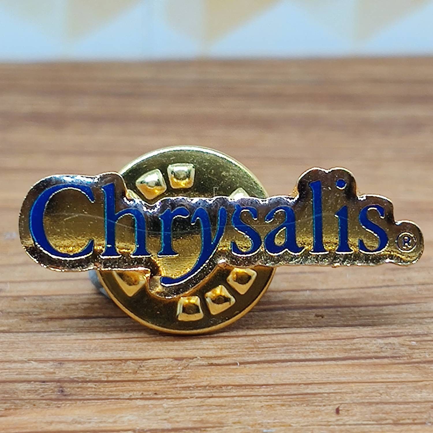 Vintage Chrysalis Records Pin Anstecker. Mütze Krawattenschal Tasche Jeans Oder Lederjacke. Retro Sammelbares Werbegeschenk Vinyl von PintopiaPintopia