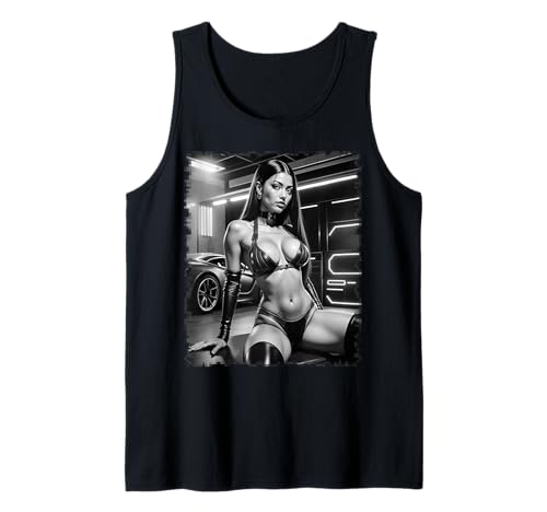 Pinup Girls und exotische Autos - Sexy Latina Bikini Modell BW Tank Top Pinup Girls und exotische Autos - Sexy Latina Bikini Modell BW Tank Top von Pinup Girls and Exotic Cars Shirts by NSPART