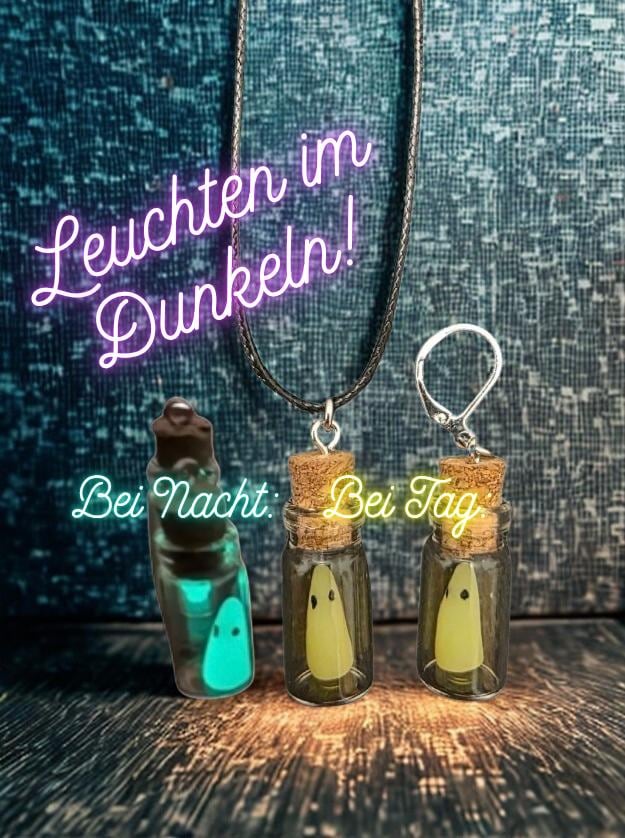 Halloween Geister Ohrringe/Anhänger | Leuchten Im Dunkeln Gothic von PinwareShop