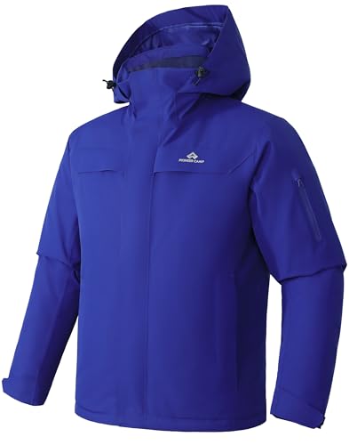 Herren Skijacke Wasserdicht Warm Atmungsaktiv Snowboardjacke Winterjacke mit Kapuze Outdoorjacke Blau Größe:XXL Herren Skijacke Wasserdicht Warm Atmungsaktiv Snowboardjacke Winterjacke mit Kapuze Outdoorjacke Blau Größe:XXL von Pioneer Camp