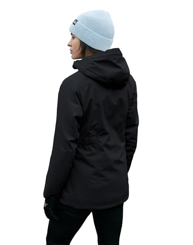 Pioneer Camp Damen Softshelljacke – Leichte Wasserdichte Fleece Gefütterte Regenjacke, Warme Übergangsjacke und Funktionsjacke für Radfahren und Wandern, Schlanke Passform von Pioneer Camp