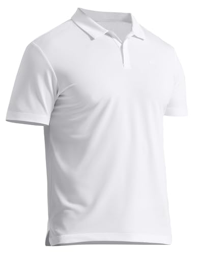 Pioneer Camp Funktionelles Herren Polo Shirt - Feuchtigkeitstransport & Atmungsaktiv - Slim Fit Passform mit Sonnenschutz UPF 50+ - Business Casual Freizeit(Weiß/S) von Pioneer Camp