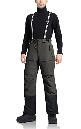 Pioneer Camp Herren Skihose Gefüttert Hosenträger Ski Hosen Schneehose Snowboardhose Outdoorhose Grau L von Pioneer Camp