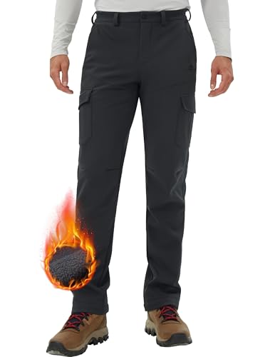 Pioneer Camp Herren Wanderhose Wasserdicht Cargohose Thermohose Atmungsaktive Fleece Gefüttert Winddichte Winterhose Outdoorhose mit 5 Utility Taschen Grau Größe:XXL Pioneer Camp Herren Wanderhose Wasserdicht Cargohose Thermohose Atmungsaktive Fleece Gefüttert Winddichte Winterhose Outdoorhose mit 5 Utility Taschen Grau Größe:XXL von Pioneer Camp