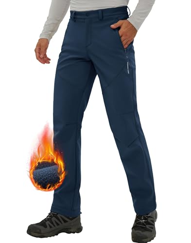 Pioneer Camp Herren Wanderhose Gefüttert Fleece-Hose Trekking Wasserabweisend Winterhose Outdoorhose mit 3 Reißverschluss Taschen Dunkelblau Größe:XXL Pioneer Camp Herren Wanderhose Gefüttert Fleece-Hose Trekking Wasserabweisend Winterhose Outdoorhose mit 3 Reißverschluss Taschen Dunkelblau Größe:XXL von Pioneer Camp