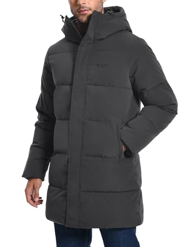 Pioneer Camp Herren Winterjacke Lang Winddicht Wasserdicht Warme Daunenjacke Winter Outdoor Parka Jacke mit Kapuze Dunkelgrau M Pioneer Camp Herren Winterjacke Lang Winddicht Wasserdicht Warme Daunenjacke Winter Outdoor Parka Jacke mit Kapuze Dunkelgrau M von Pioneer Camp