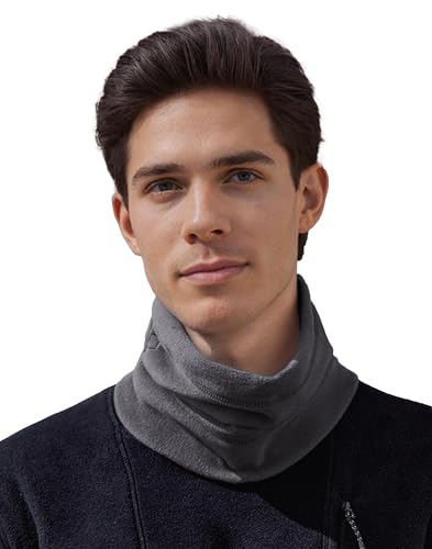 Pioneer Camp Herren & Damen Winter Fleece Thermo Halsschlauch, Atmungsaktiv & Winddicht für Laufen, Skifahren, Radfahren, mit 3-in-1 Design: Per Kordelzug als Mütze, Maske oder Halswärmer tragbar von Pioneer Camp
