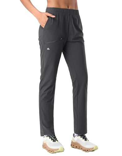 Pioneer Camp Jogginghose Damen Leicht Freizeithose Atmungsaktiv Schnelltrocknend Sporthose Trainingshose Sweathose Damen Lang mit 3 Taschen UPF50+ Grau L von Pioneer Camp