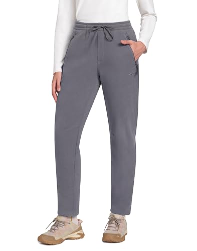 Pioneer Camp Jogginghose Damen - Sporthose Warm Freizeithose Winter Sweatpants mit Taschen(Dark Grey;L) von Pioneer Camp