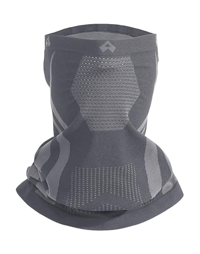 Pioneer Camp Multifunktionstuch Herren Winter | Merino-ähnlicher Neckwarmer mit Ohrenhaltern | Thermofutter für Trekking & Radfahren | Rutschfester Loop Schal, Grey von Pioneer Camp