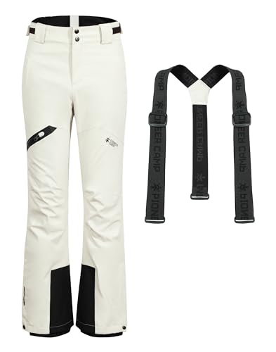 Pioneer Camp Skihose Damen Schneehose Abnehmbaren Hosenträgern Outdoorhose Damen Wasserdicht Winddichte Verschweißte Nähte Schneefang Snowboardhose Softshellhose Funktionshose Wolken Grau XL Pioneer Camp Skihose Damen Schneehose Abnehmbaren Hosenträgern Outdoorhose Damen Wasserdicht Winddichte Verschweißte Nähte Schneefang Snowboardhose Softshellhose Funktionshose Wolken Grau XL von Pioneer Camp