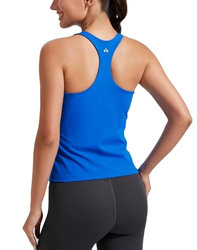 Top Damen mit integriertem BH Atmungsaktives Sportshirts für Frauen Tanktop Yoga Shirts Bequemes Laufshirt Sommer Sporttop Nile Blue XL Top Damen mit integriertem BH Atmungsaktives Sportshirts für Frauen Tanktop Yoga Shirts Bequemes Laufshirt Sommer Sporttop Nile Blue XL von Pioneer Camp