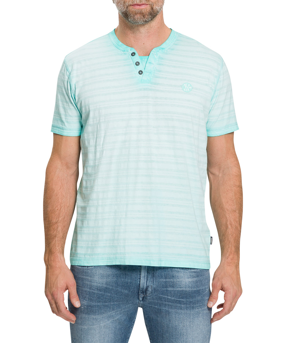 Pioneer T-Shirt Iris light blue washed von Pioneer Jeans