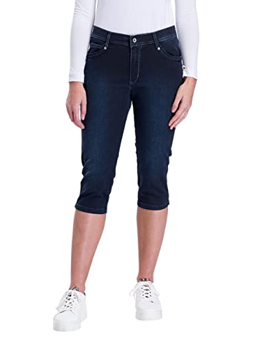 Pioneer Damen Betty-Capri Shorts, Blue/Black Used (6802), 40 von Pioneer