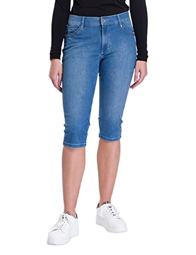 Pioneer Damen Betty-Capri Shorts, Light Blue Used (6842), 42 von Pioneer