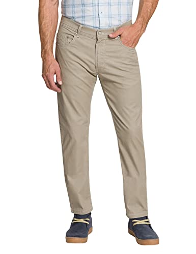 Pioneer Herren 5 Pocket Flachgewebe Stretch Hose, Beige, 30W / 30L von Pioneer